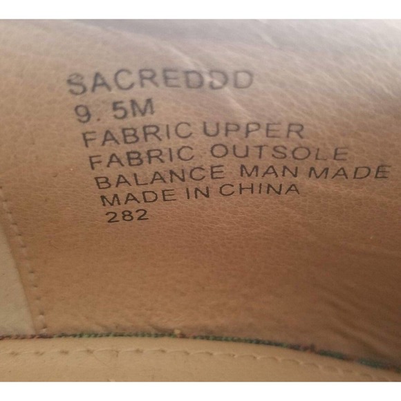 Steve Madden Wedge Shoes 9.5M Canvas Lace-up Espadrille Green Stripes Peep Toe - Picture 6 of 6